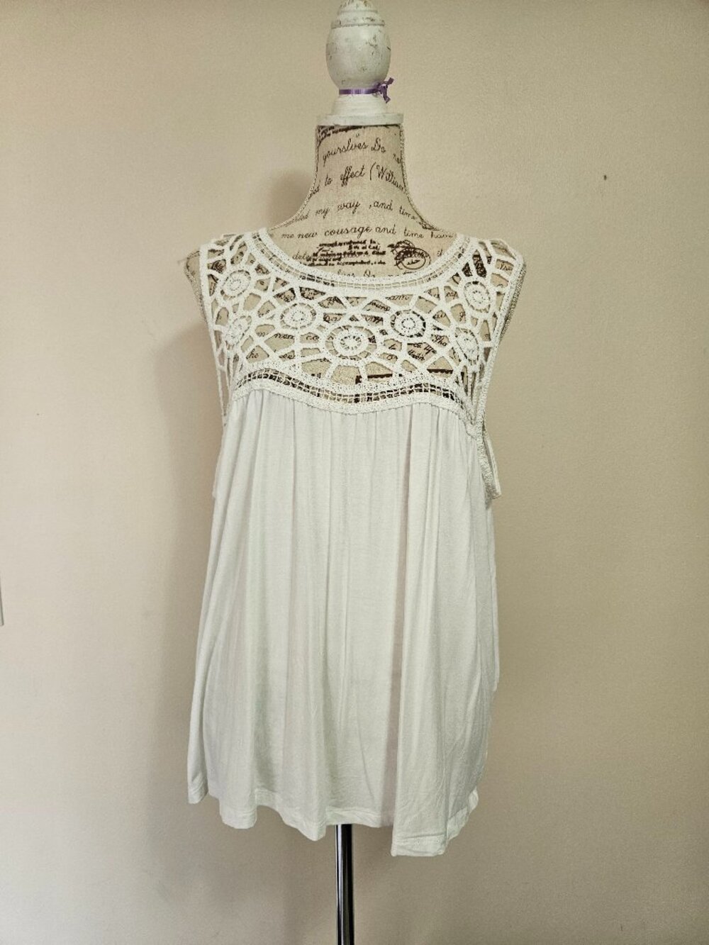 Top with Beautiful Crochet work